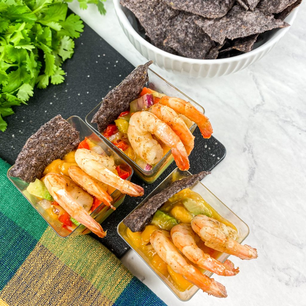 Mango Salsa Shrimp Cups